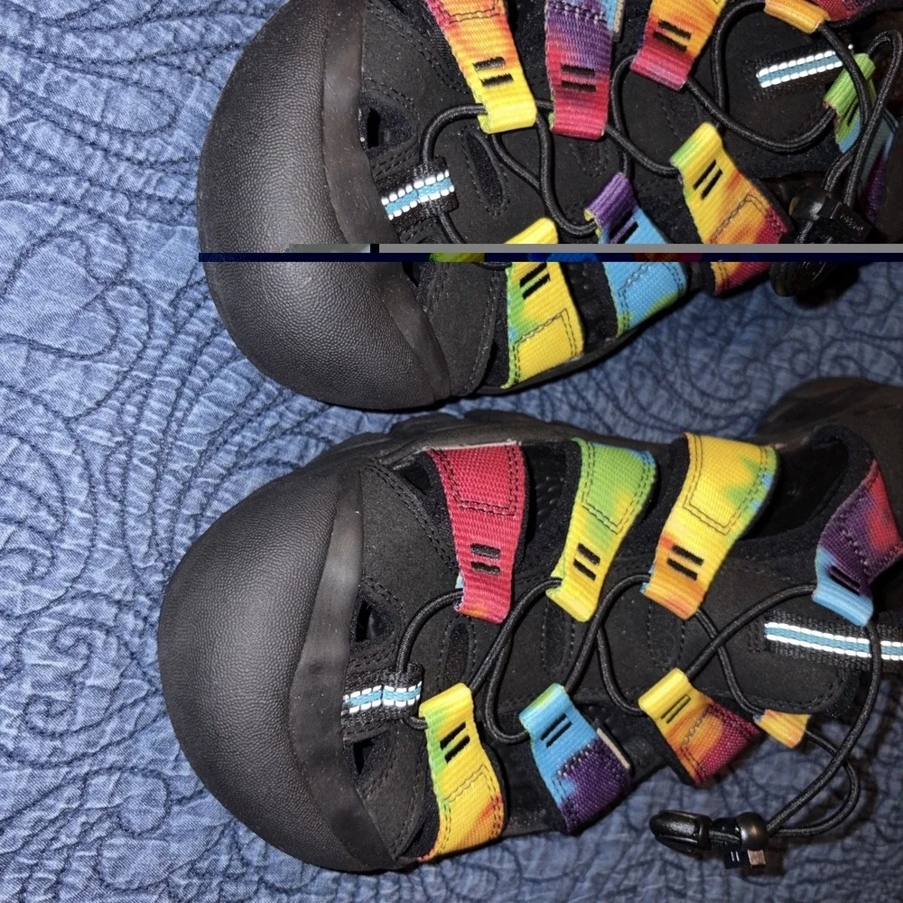 Keen Newport Retro Sandal Men's 14 Multi Tie Dye Hiking Outdoor Trail Water Shoe